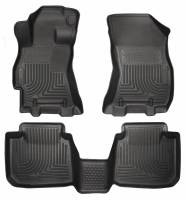 Husky Liners - Husky Floor Liners Front & 2nd Row 2015 Subaru Legacy/Outback (Footwell Coverage) WeatherBeater-Black