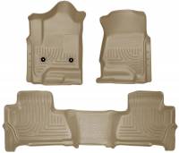 Husky Liners - Husky Floor Liners Front & 2nd Row 2015 Suburban/Yukon XL (Footwell Coverage) WeatherBeater-Tan