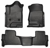 Husky Liners - Husky Floor Liners Front & 2nd Row 2015 Tahoe/Yukon (Footwell Coverage) WeatherBeater-Black