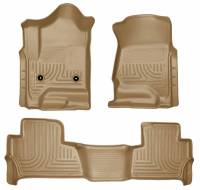 Husky Liners - Husky Floor Liners Front & 2nd Row 2015 Tahoe/Yukon (Footwell Coverage) WeatherBeater-Tan