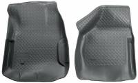 Husky Liners - Husky Floor Liners Front 00-07 F Series Super Duty Models Classic Style-Grey