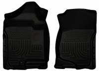 Husky Liners - Husky Floor Liners Front 07-14 Escalade/Avalanche/Silverado/Sierra/Yukon/Suburban WeatherBeater-Black