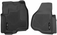 Husky Liners - Husky Floor Liners Front 12-15 F Series SuperCab/Crew Cab X-Act Contour-Black