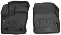 Husky Liners - Husky Floor Liners Front 14-15 Ford Transit Connect WeatherBeater-Black