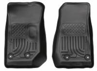 Husky Liners - Husky Floor Liners Front 14-15 Jeep Wrangler WeatherBeater-Black