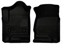 Husky Liners - Husky Floor Liners Front 14-15 Silverado/Sierra Standard Cab WeatherBeater-Black