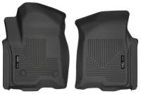 Husky Liners - Husky Floor Liners Front 19-Present Silverado/Sierra 1500 Crew Cab Pickup WeatherBeater Black