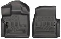 Husky Liners - Husky Floor Liners Front 2015 Ford F-150 Standard Cab WeatherBeater-Black