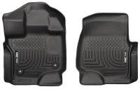 Husky Liners - Husky Floor Liners Front 2015 Ford F-150 WeatherBeater-Black