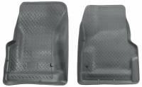 Husky Liners - Husky Floor Liners Front 97-06 Jeep Wrangler Classic Style-Grey