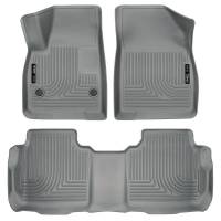 Husky Liners - Husky Floor Liners Front and 2nd Row 2017 Cadillac XT5/GMC Acadia WeatherBeater Grey