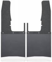 Husky Liners - Kick Back Mud Flaps Front 12" Wide Black Top and Stainless Steel Weight 09-16 Dodge Ram Husky Liners