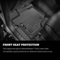 Husky Liners - Weatherbeater Front And 2nd Seat Floor Liners 15-20 Ford F-150 SuperCab Pickup Black Husky Liners