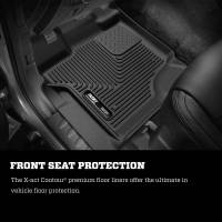 Husky Liners - X-ACT Contour Front And 2nd Seat Floor Liners 15-20 Ford F-150 SuperCrew Cab Pickup Black Husky Liners