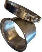 Turbocharged Performance LLC - S400/S410 5" Stainless Steel Exhaust Flange and Clamp