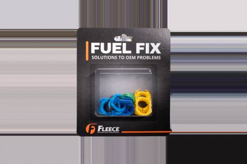 Fleece Performance - Fuel Line Retaining Clips for 11-16 Ford F250-F550 Powerstroke - 6 Pack Fleece Performance