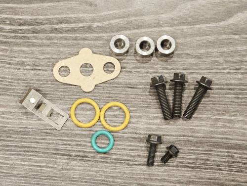 Mahle - Turbo Mounting Gasket Set With Bolts 6.0, Powerstroke