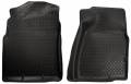 Husky Liners - Husky Floor Liners Front 07-13 New Body Style Silverado/Sierra Classic Style-Black - Image 1