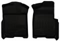 Husky Liners - Husky Floor Liners Front 09-14 Ford F-150 WeatherBeater-Black - Image 1