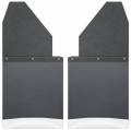 Husky Liners - Kick Back Mud Flaps 14" Wide Black Top and Stainless Steel Weight Universal Fit Husky Liners - Image 1