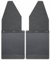 Husky Liners - Kick Back Mud Flaps Front 12" Wide Black Top and Black Weight 88-16 Ford F Series Husky Liners - Image 1