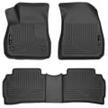 16-18 Chevrolet Malibu Front & 2nd Seat Floor Liners Black Husky Liners