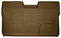 Husky Floor Liners 2nd Seat (Full Coverage) 09-14 Ford F-150 SuperCrew No Manual Transfer Case Shifter WeatherBeater-Tan