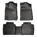 Husky Floor Liners Front & 2nd Row 07-11 Toyota Camry (Footwell Coverage) WeatherBeater-Black