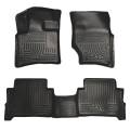 Husky Floor Liners Front & 2nd Row 07-15 Audi Q7 (Footwell Coverage) WeatherBeater-Black