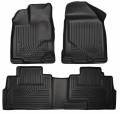 Husky Floor Liners Front & 2nd Row 07-15 Ford Edge/Lincoln MKX (Footwell Coverage) WeatherBeater-Black