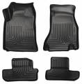 Husky Liners - Husky Floor Liners Front & 2nd Row 08-10 Dodge Challenger (Footwell Coverage) WeatherBeater-Black - Image 1