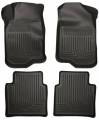 Husky Floor Liners Front & 2nd Row 08-12 Chevy Malibu/Saturn Aura (Footwell Coverage) WeatherBeater-Black