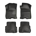 Husky Floor Liners Front & 2nd Row 08-12 Ford Focus (Footwell Coverage) WeatherBeater-Black