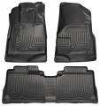 Husky Floor Liners Front & 2nd Row 09-12 Escape/Tribute/Mariner (Footwell Coverage) WeatherBeater-Black