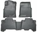 Husky Floor Liners Front & 2nd Row 10-13 GX460/4Runner (Footwell Coverage) WeatherBeater-Black