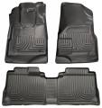 Husky Liners - Husky Floor Liners Front & 2nd Row 10-15 Equinox/Terrain (Footwell Coverage) WeatherBeater-Black - Image 1