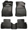 Husky Floor Liners Front & 2nd Row 11-14 Nissan Juke (Footwell Coverage) WeatherBeater-Black