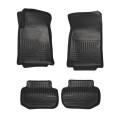 Husky Floor Liners Front & 2nd Row 11-15 Chevy Camaro (Footwell Coverage) WeatherBeater-Black