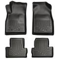 Husky Floor Liners Front & 2nd Row 11-15 Chevy Volt (Footwell Coverage) WeatherBeater-Black