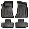 Husky Floor Liners Front & 2nd Row 11-15 Dodge Challenger (Footwell Coverage) WeatherBeater-Black