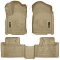 Husky Floor Liners Front & 2nd Row 11-15 Dodge Durango (Footwell Coverage) WeatherBeater-Tan