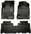 Husky Liners - Husky Floor Liners Front & 2nd Row 12-14 Chevy Captiva Sport (Footwell Coverage) WeatherBeater-Black - Image 1