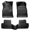 Husky Floor Liners Front & 2nd Row 12-15 Buick Verano (Footwell Coverage) WeatherBeater-Black