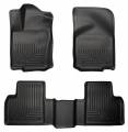 Husky Floor Liners Front & 2nd Row 12-15 Mercedes-Benz GL350/Gl450/ML350 (Footwell Coverage) WeatherBeater-Black