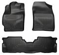 Husky Floor Liners Front & 2nd Row 12-15 Toyota Prius V (Footwell Coverage) WeatherBeater-Black