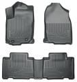 Husky Liners - Husky Floor Liners Front & 2nd Row 13-15 Honda Accord 4 Door Sedan (Footwell Coverage) WeatherBeater-Black - Image 1