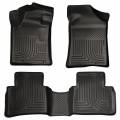 Husky Floor Liners Front & 2nd Row 13-15 Nissan Altima Nov 2012 Or Newer (Footwell Coverage) WeatherBeater-Black