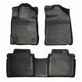 Husky Floor Liners Front & 2nd Row 13-15 Toyota Avalon (Footwell Coverage) WeatherBeater-Black