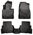 Husky Floor Liners Front & 2nd Row 13-16 Mazda CX-5 (Footwell Coverage) WeatherBeater-Black