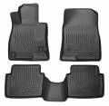 Husky Floor Liners Front & 2nd Row 14-16 Mazda 3 (Footwell Coverage) WeatherBeater-Black